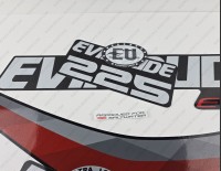 Evinrude 225HP E-tec 2011-2014 Graphite Cowl Outboard Decal Kit
